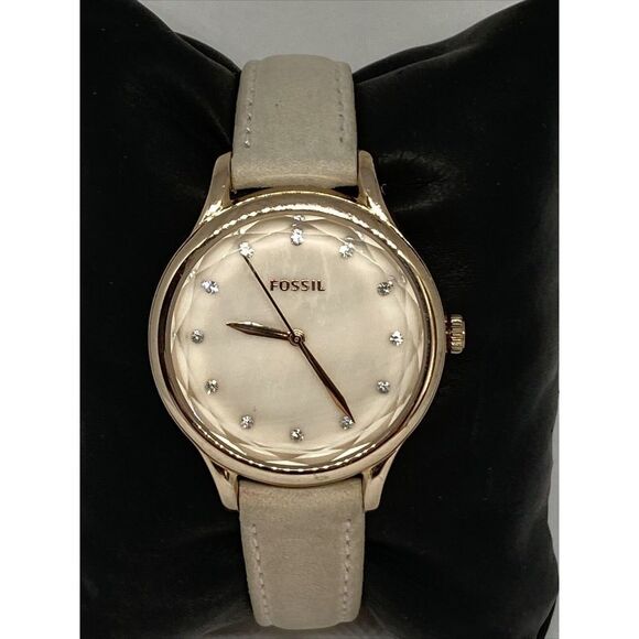 Fossil Laney BQ3466 Women's Leather Analog Dial Quartz Genuine Wrist Watch XR364 - Picture 3 of 12